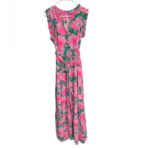 Lilly Pulitzer Destini Tie Waist Maxi Dress - Picture 5 of 13